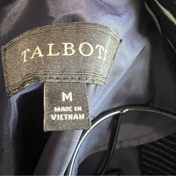 Talbots Navy and White Striped Preppy Nautical Blazer - Picture 7 of 10